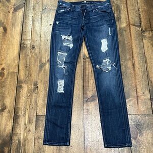 7 For All Mankind Dark Blue Jeans